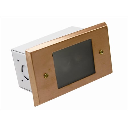 Westgate Brick Light Solid Copper Flat Temp. Glass 3 Ft. Cable LS-155-CR